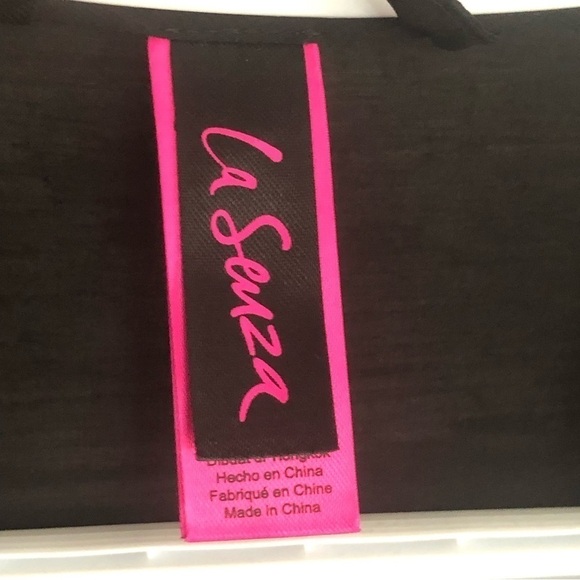 LA Senza Size S/M Black Lace Short Robe - Picture 5 of 7